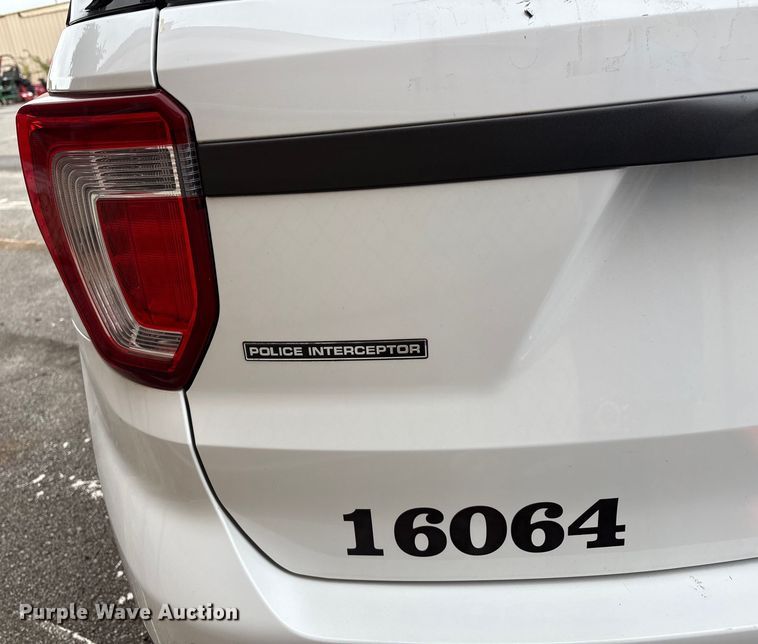 image for item EG8629 2016 Ford Explorer Police SUV