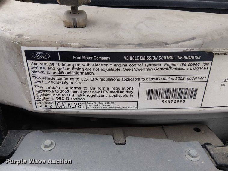 image for item EG8785 2002 Ford E150 van