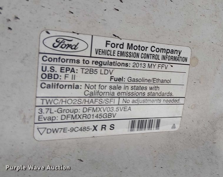 image for item EG8787 2013 Ford Taurus Police Interceptor 