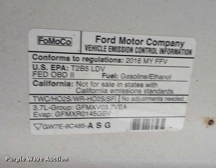 image for item EG8788 2016 Ford Taurus Police Interceptor 