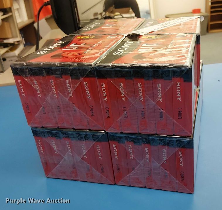 image for item EG8791 (8) Sony HF 90 Normal Bias 5-Pack cassette tapes 