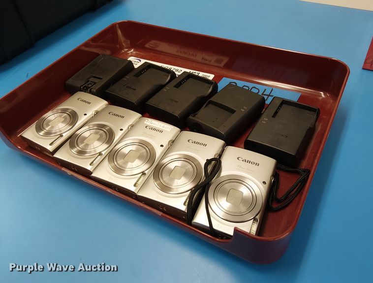 image for item EG8792 (5) Canon Powershot ELPH 180 cameras