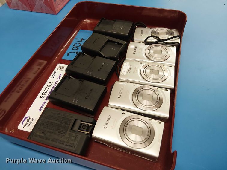 image for item EG8792 (5) Canon Powershot ELPH 180 cameras