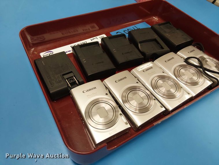 image for item EG8792 (5) Canon Powershot ELPH 180 cameras