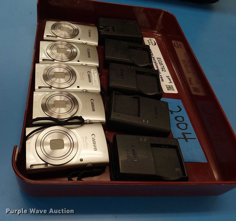 image for item EG8792 (5) Canon Powershot ELPH 180 cameras