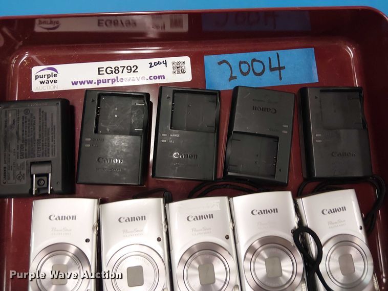 image for item EG8792 (5) Canon Powershot ELPH 180 cameras