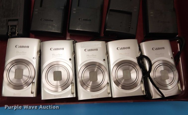 image for item EG8792 (5) Canon Powershot ELPH 180 cameras