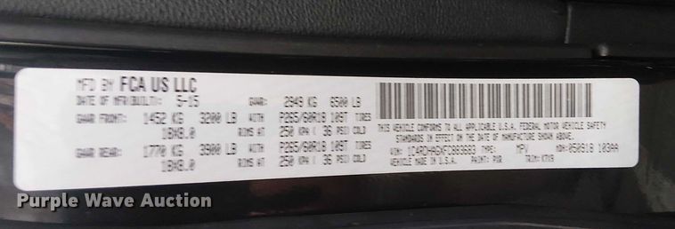 image for item EG8795 2015 Dodge Durango  SUV