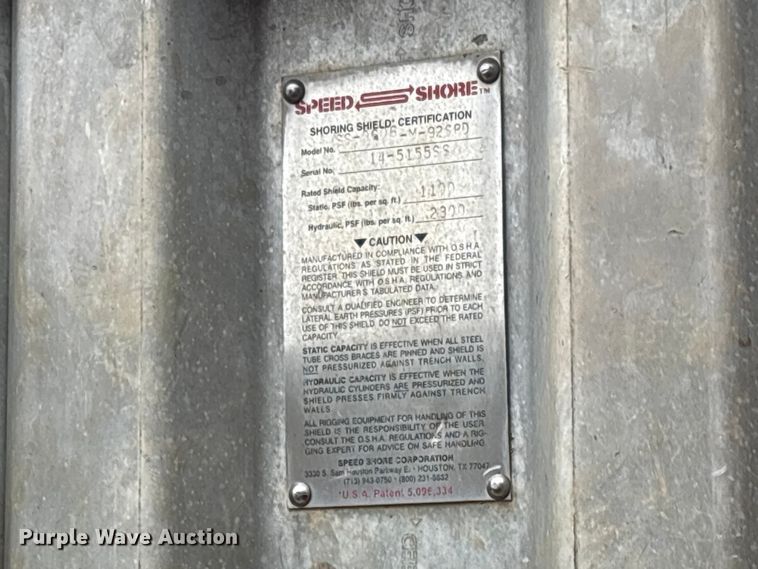 image for item EG8796 (2) Speed Shore trench boxes