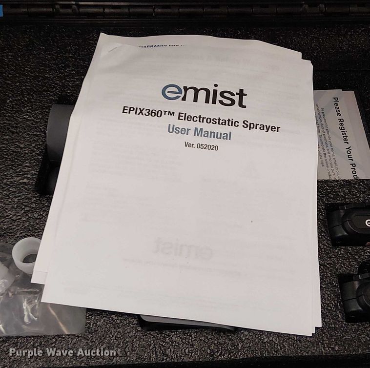 image for item EG8797 (2) EMist EPIX360 electrostatic disinfectant sprayers