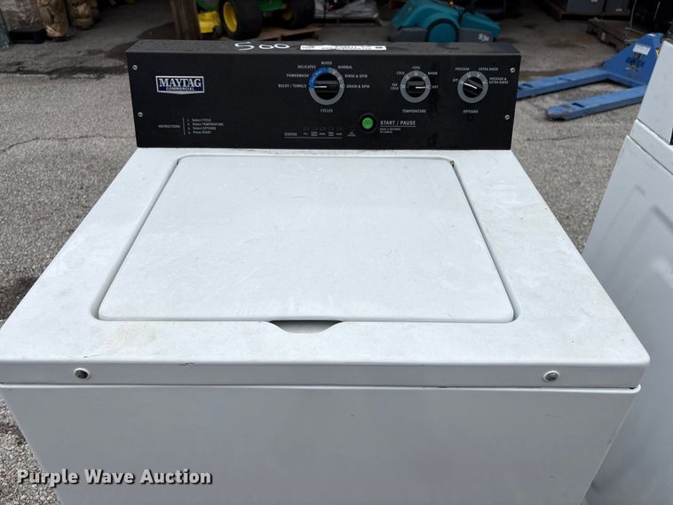 image for item EG8811 (2) Maytag Commercial MVWP575GW0 washers