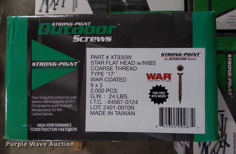 image for item EG8813 Strong Point star flathead screws