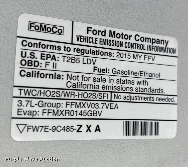 image for item EG8820 2015 Ford Taurus Police Interceptor 