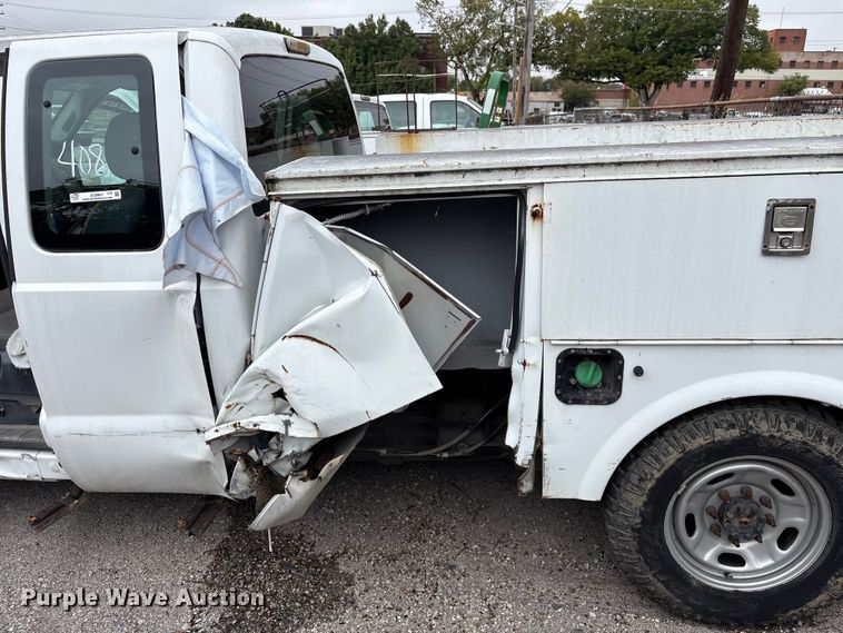 image for item EG8821 2012 Ford F250 SuperCab utility bed pickup truck