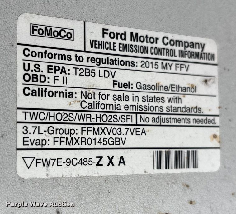 image for item EG8822 2015 Ford Taurus Police Interceptor 