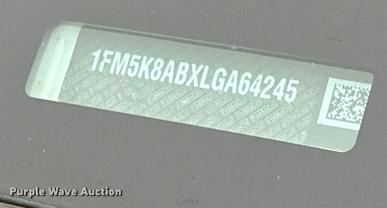 image for item EG8823 2020 Ford Explorer Police Interceptor SUV