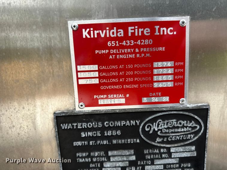 image for item EL0083 2003 Spartan pumper fire truck