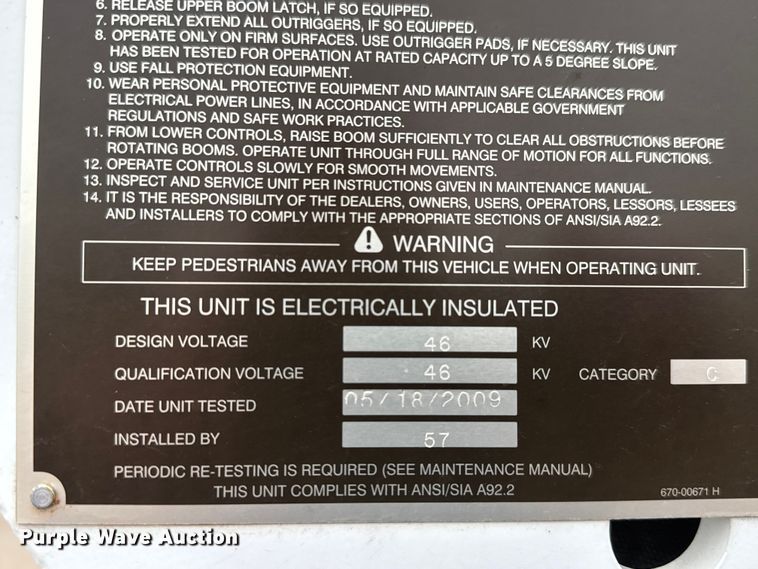 image for item EM8497 2009 Ford F550 Super Duty bucket truck