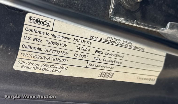 image for item EN0586 2019 Ford F250 Crew Cab pickup truck