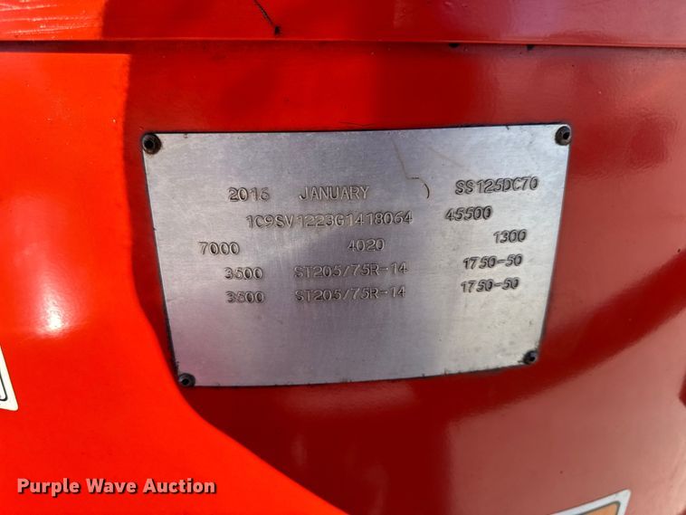 image for item EN0670 2016 Crafco SS125DC70 melter applicator