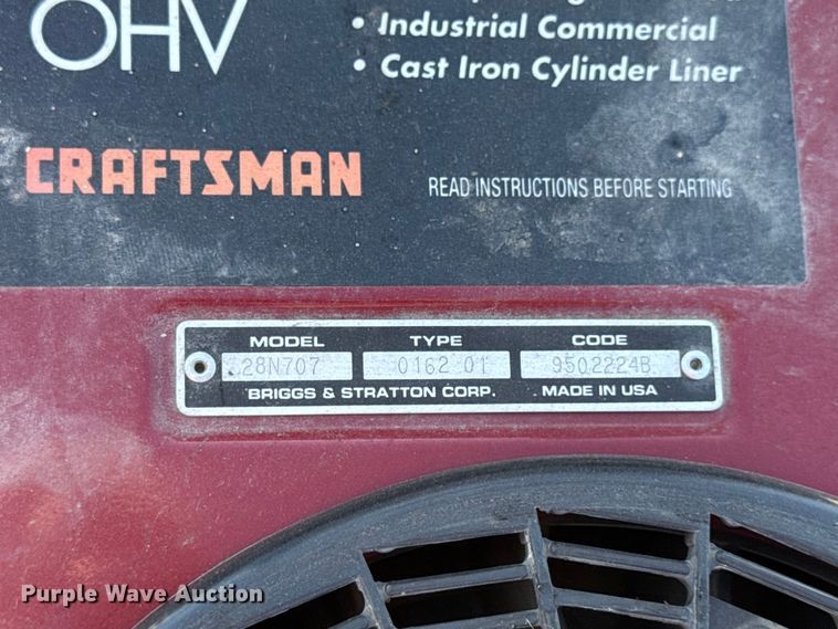 image for item EN0671 Craftsman 917.252520 lawn mower