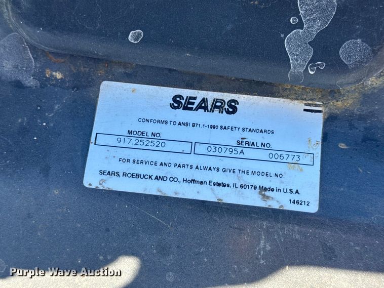 image for item EN0671 Craftsman 917.252520 lawn mower