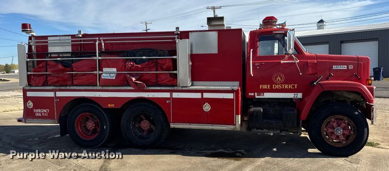 image for item EN0677 1983 GMC Brigadier pumper fire truck