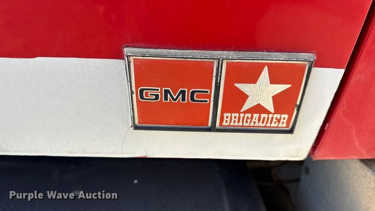 image for item EN0677 1983 GMC Brigadier pumper fire truck