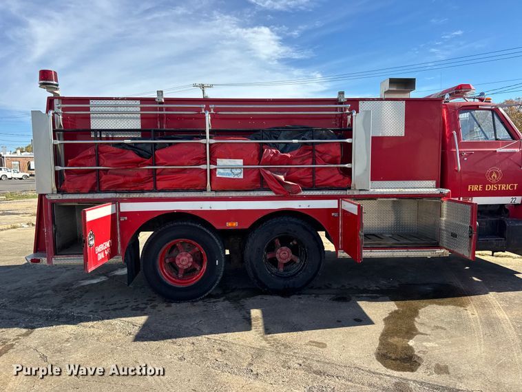 image for item EN0677 1983 GMC Brigadier pumper fire truck