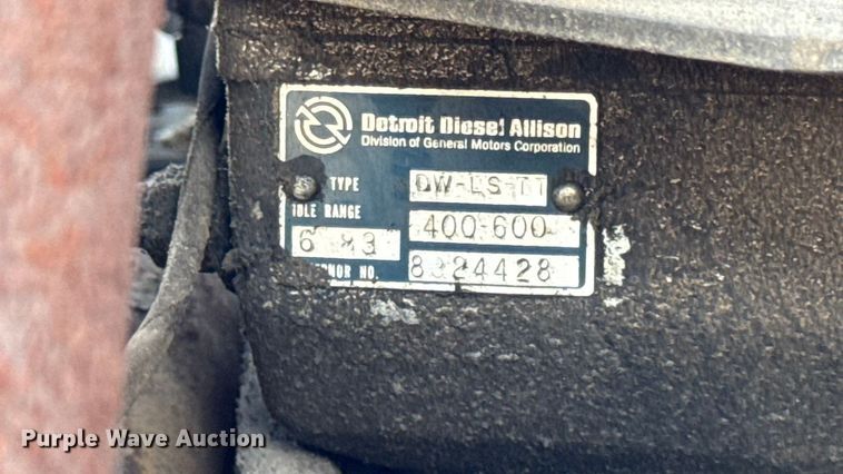 image for item EN0677 1983 GMC Brigadier pumper fire truck