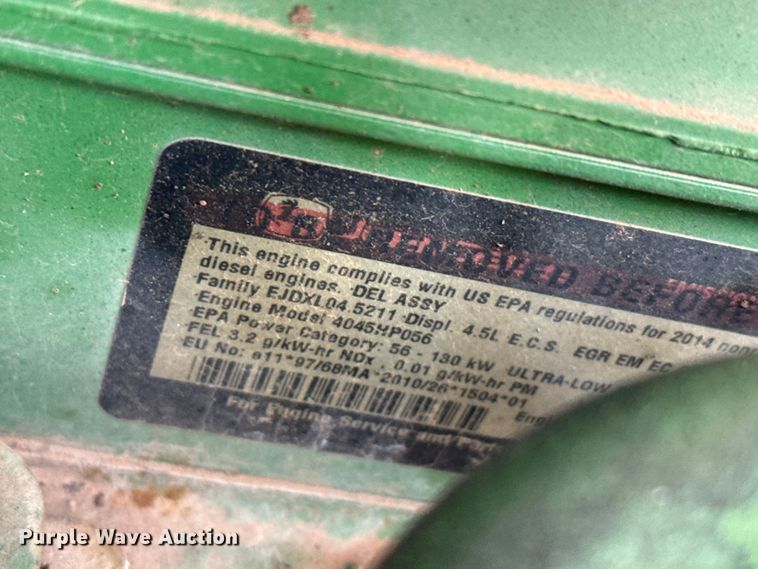 image for item EP0785 2014 John Deere 6130D MFWD tractor