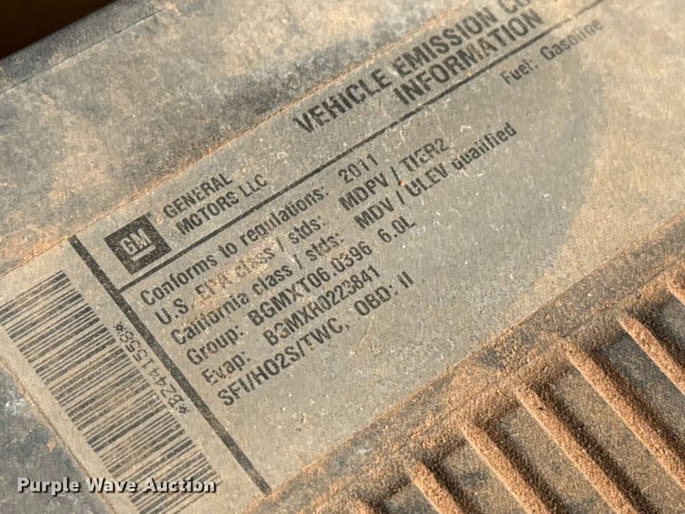 image for item EP0792 2011 Chevrolet Silverado 2500HD Ext. Cab pickup truck