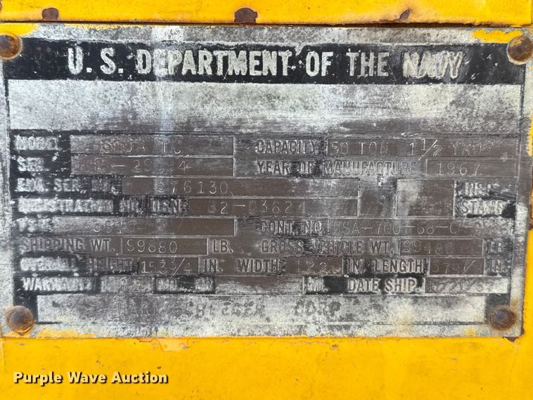 image for item EP0816 1967 P&H 650A-TC crane