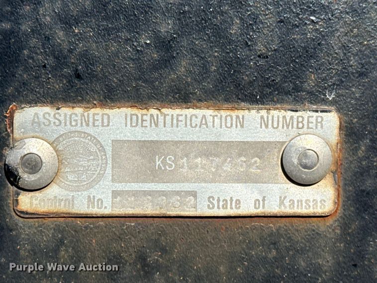 image for item EP0817 1997 Shop Built flatbed trailer