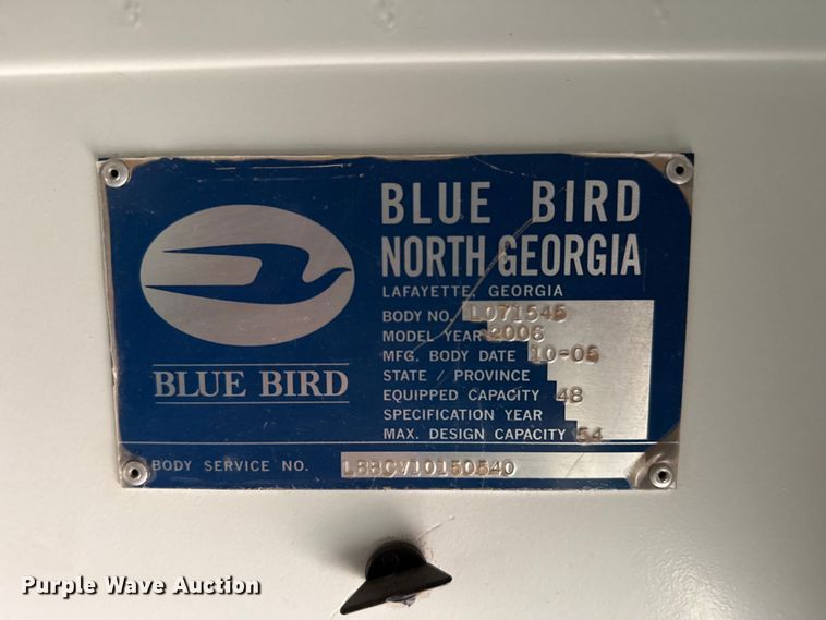 image for item EP0850 2006 Blue Bird school bus