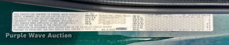 image for item ER0230 2012 Freightliner 108SD hook lift truck