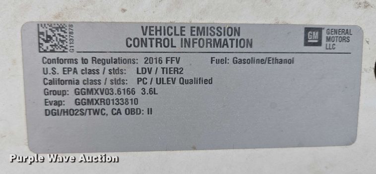 image for item ES2522 2016 Chevrolet Impala 