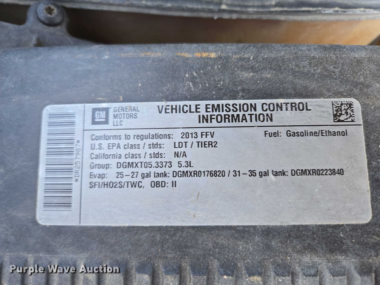 image for item ES2530 2013 Chevrolet Tahoe Police SUV