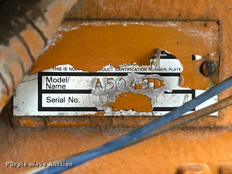 image for item ET6569 1988 Case W20C wheel loader