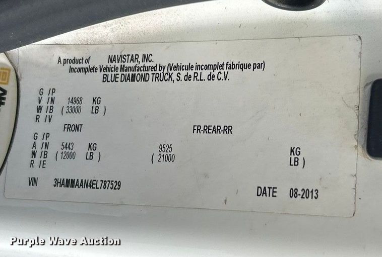 image for item ET6587 2014 International 4300 forestry bucket truck