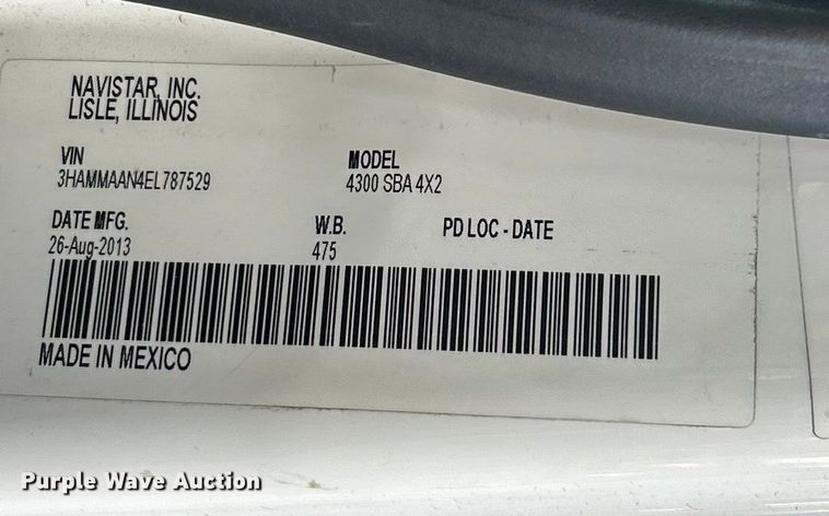 image for item ET6587 2014 International 4300 forestry bucket truck