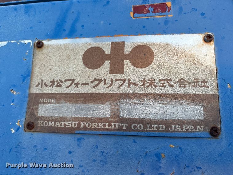 image for item ET7177 Komatsu FD70-3 forklift