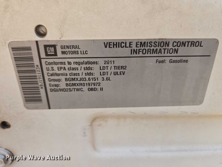 image for item EU3994 2011 Chevrolet Traverse SUV