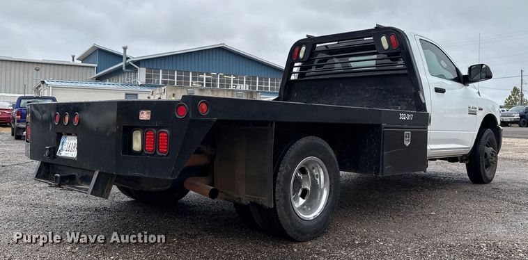 image for item EU5226 2013 Dodge Ram 3500 flatbed pickup truck