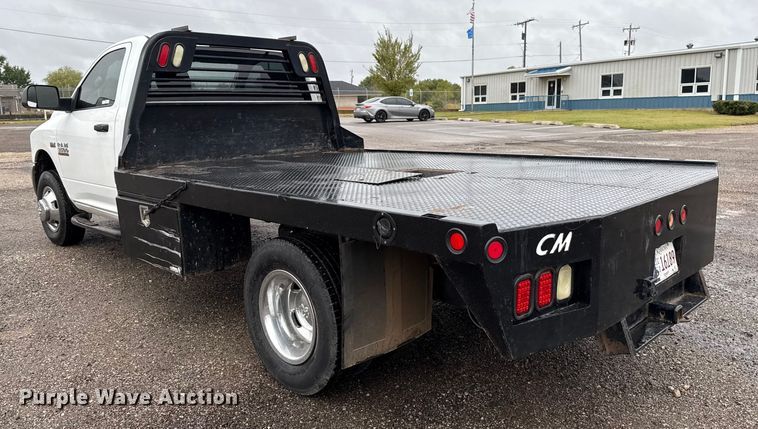 image for item EU5226 2013 Dodge Ram 3500 flatbed pickup truck