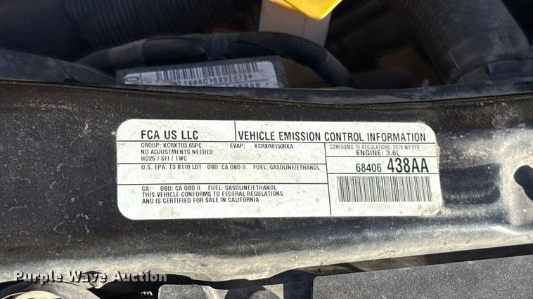 image for item EU5228 2019 Dodge Grand Caravan handicap accessible van