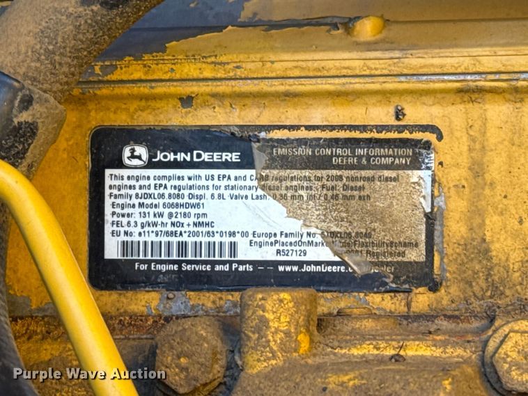 image for item EU5239 2008 John Deere 670D motor grader