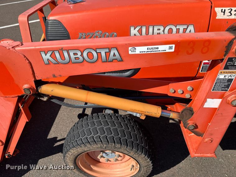 image for item EU5298 Kubota B7800 MFWD tractor