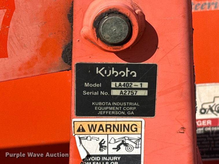 image for item EU5299 Kubota B7800 MFWD tractor