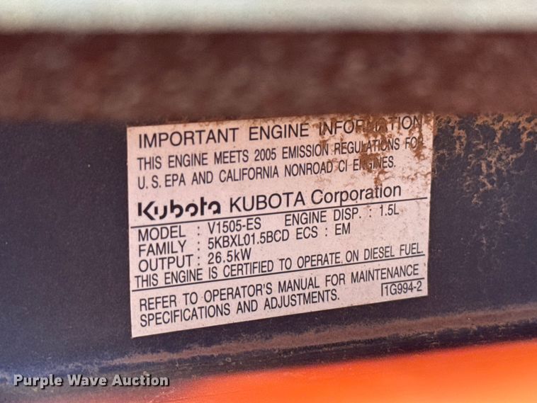 image for item EU5299 Kubota B7800 MFWD tractor